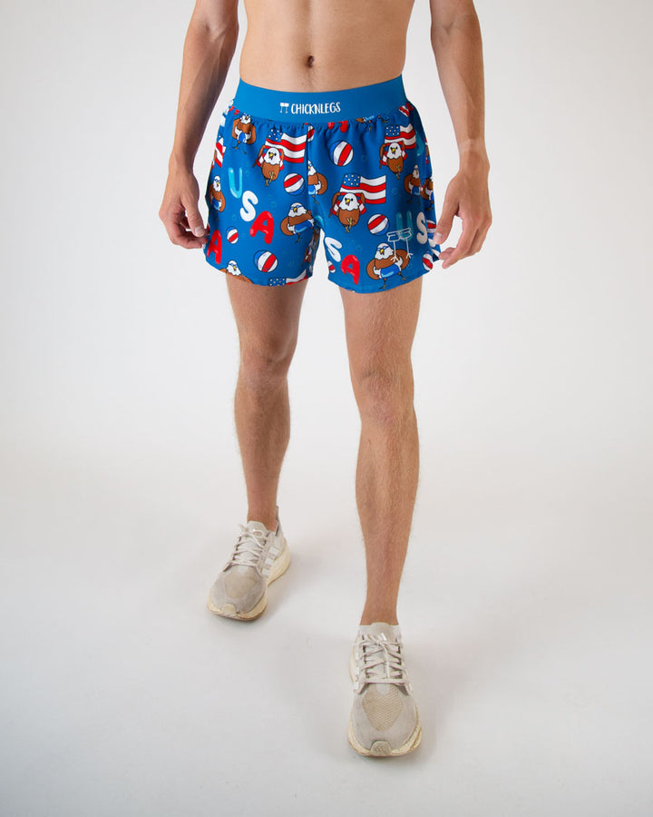 Load image into Gallery viewer, Men&#39;s Pool Party 4&quot; Half Split Shorts (XS, S, M, L, XL)
