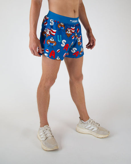 Load image into Gallery viewer, Men&#39;s Pool Party 4&quot; Half Split Shorts (XS, S, M, L, XL)
