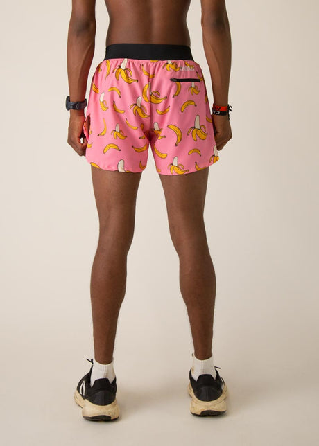 Load image into Gallery viewer, Men&#39;s Pink Bananas 4&quot; Half Split Shorts XS S M L XL
