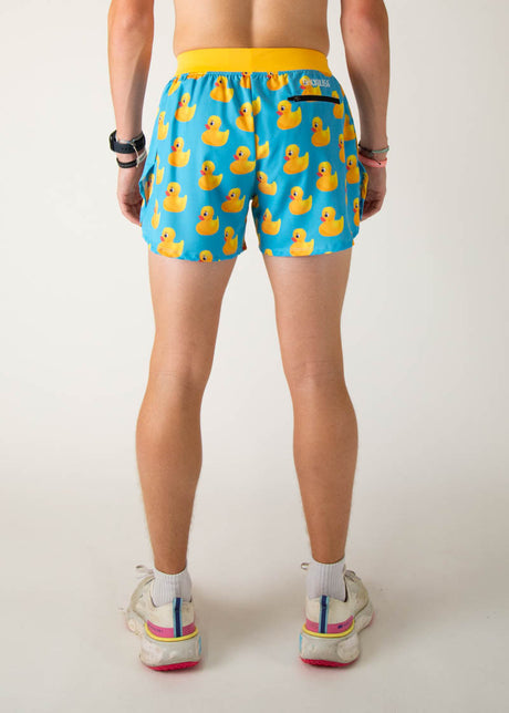 Load image into Gallery viewer, Men&#39;s Rubber Ducky 4&quot; Half Split Shorts XS S M L XL
