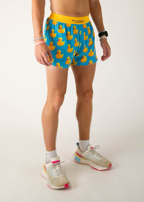Load image into Gallery viewer, Men&#39;s Rubber Ducky 4&quot; Half Split Shorts XS S M L XL

