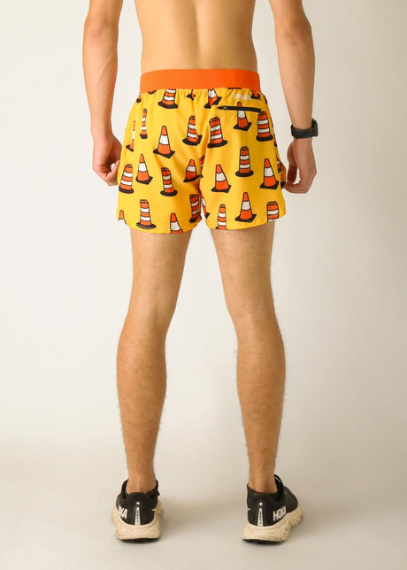 Load image into Gallery viewer, Men&#39;s Traffic Cones 4&quot; Half Split Shorts
