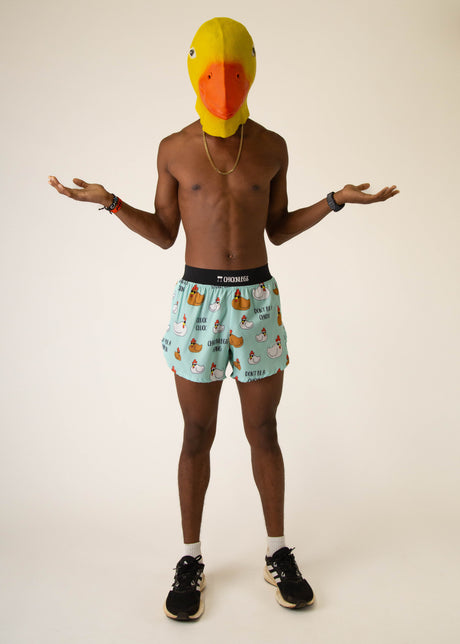 Load image into Gallery viewer, Men&#39;s Swaggy Chickens 4&quot; Half Split Shorts
