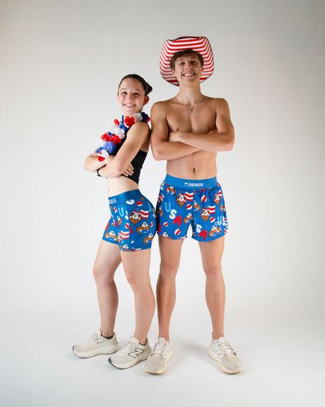 Load image into Gallery viewer, Men&#39;s Pool Party 4&quot; Half Split Shorts (XS, S, M, L, XL)
