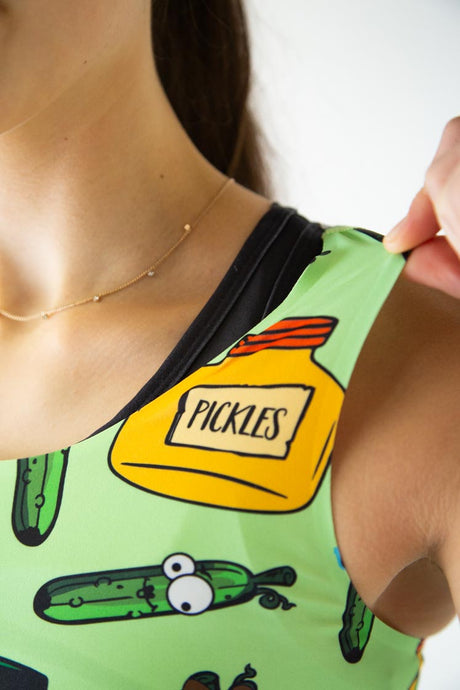 Load image into Gallery viewer, Women&#39;s Pickles Power Crop Top XXS-XL

