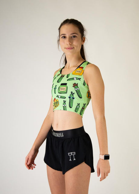 Load image into Gallery viewer, Women&#39;s Pickles Power Crop Top XXS-XL
