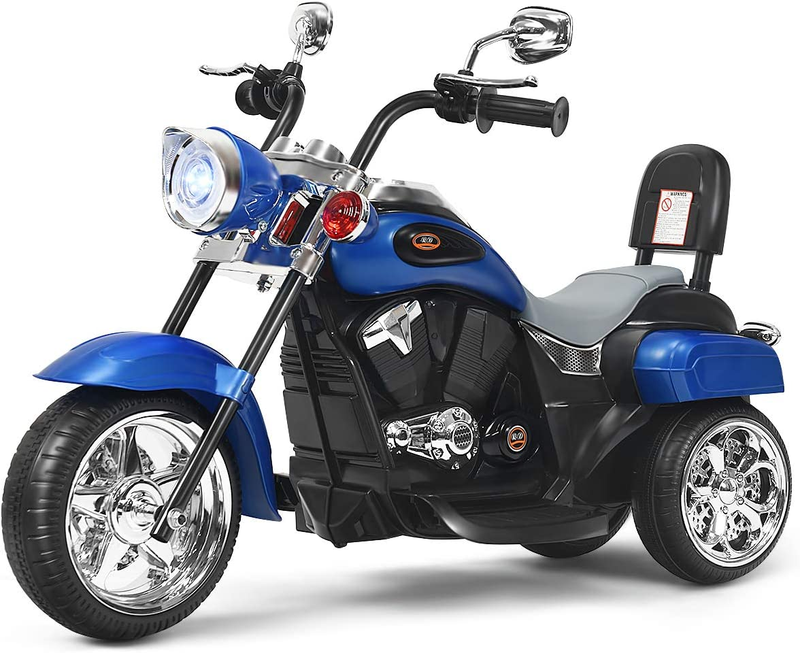 Load image into Gallery viewer, Chopper Style 3-Wheel Electric Motorcycle for Kids - Powered by 6V Battery
