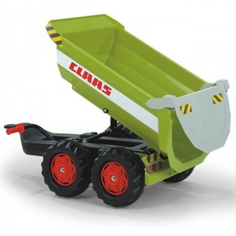 Load image into Gallery viewer, CLAAS Halfpipe Tipper Trailer by Rolly Toys: The Perfect Addition to Your Farming Playset
