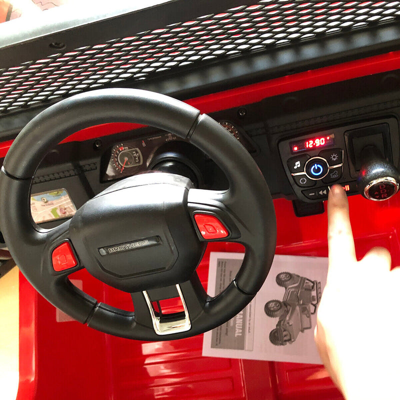 Load image into Gallery viewer, CLARFEY 12V Battery Powered RC Off-Road Jeep for Kids with LED Lights
