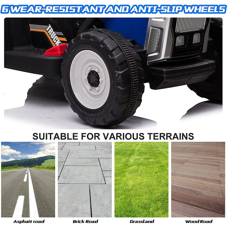 Load image into Gallery viewer, CLARFEY 12V Ride-On Tractor with Trailer and Remote Control for Kids - Music and Fun Included!
