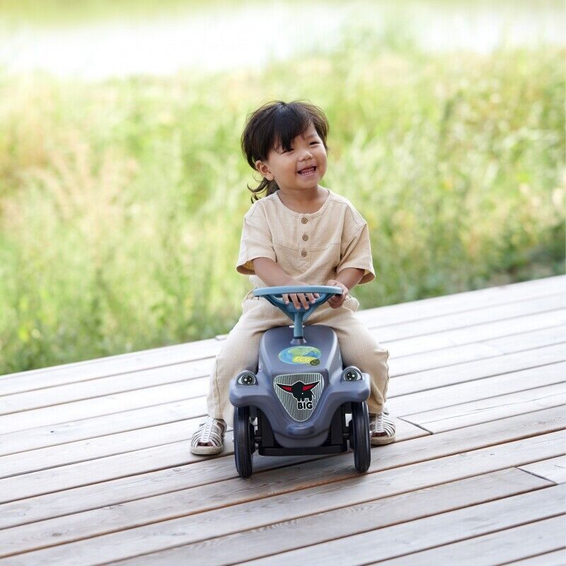 Load image into Gallery viewer, Classic Grey BIG Bobby Car with Horn - Eco-Friendly Ride-On Toy
