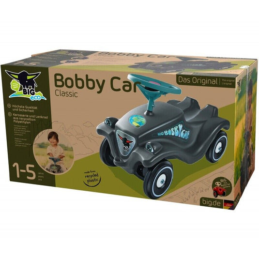 Classic Grey BIG Bobby Car with Horn - Eco-Friendly Ride-On Toy