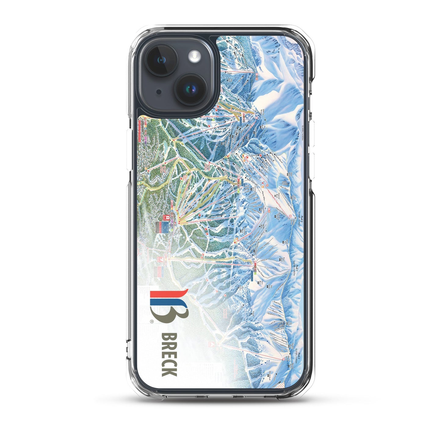 Breckenridge Trail Map iPhone Case