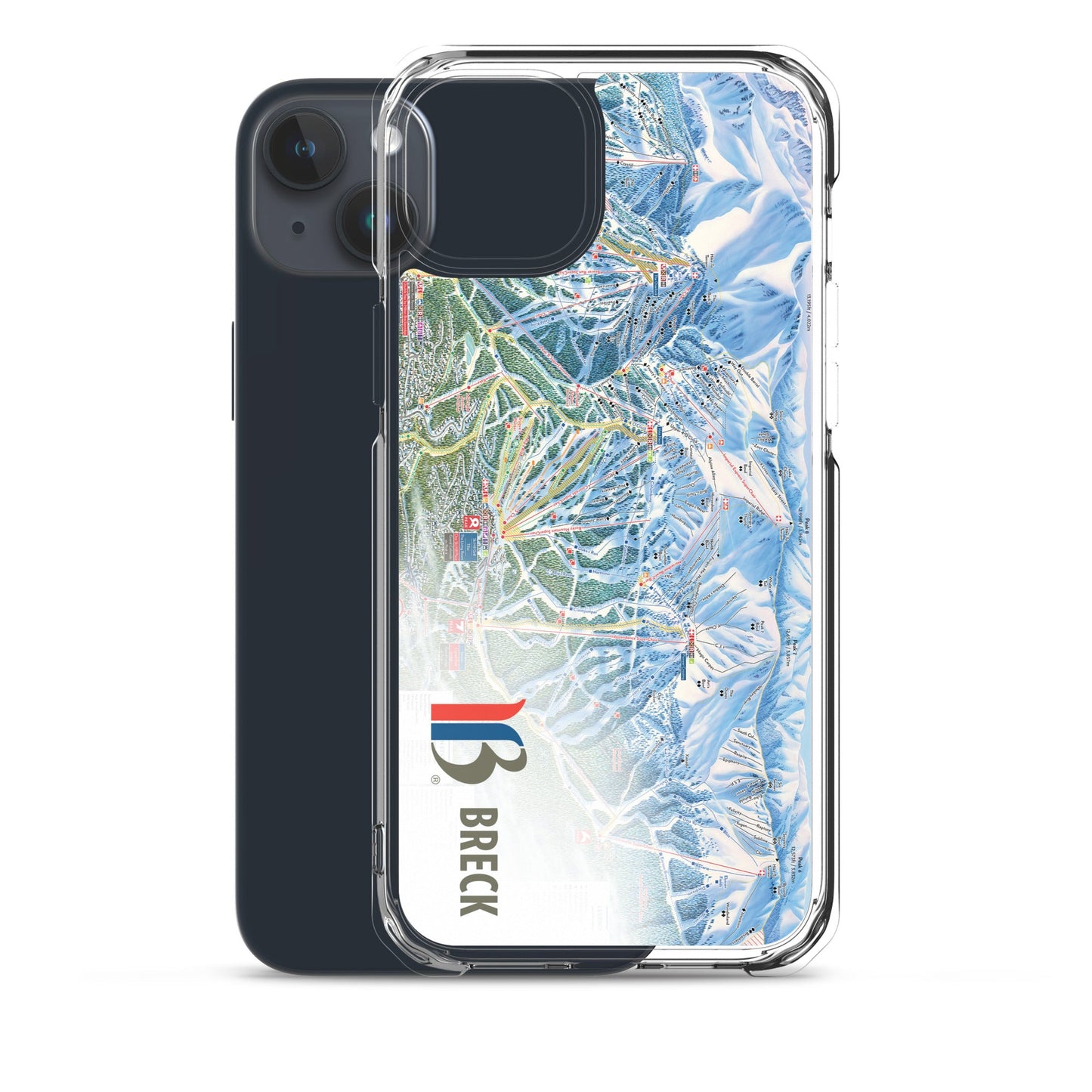 Breckenridge Trail Map iPhone Case