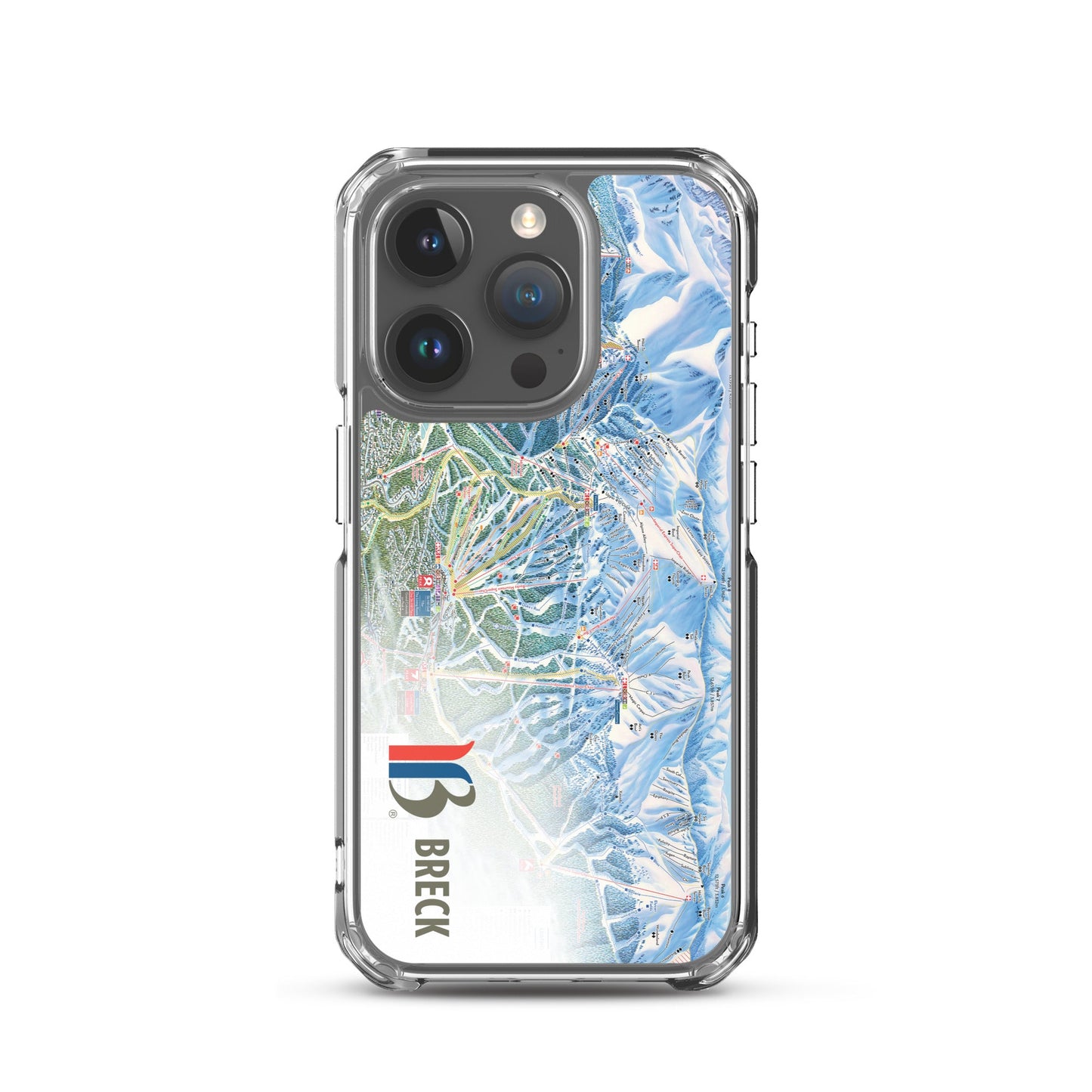 Breckenridge Trail Map iPhone Case