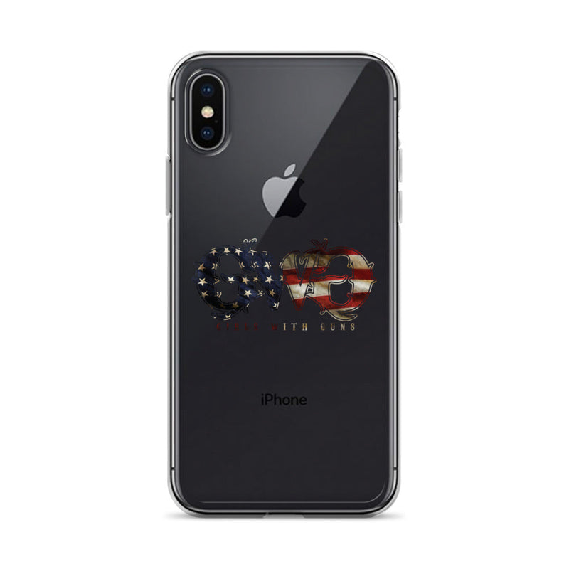 Load image into Gallery viewer, Liberty Logo Clear iPhone® Case
