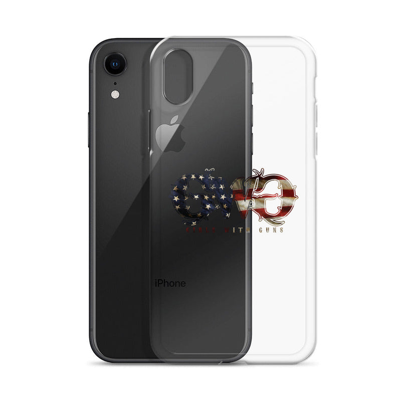 Load image into Gallery viewer, Liberty Logo Clear iPhone® Case

