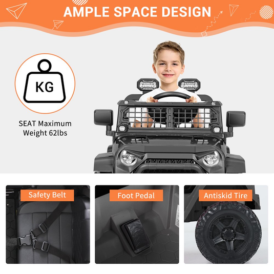 Coche Eléctrico para Niños con Control Remoto para Jugar y Manejar