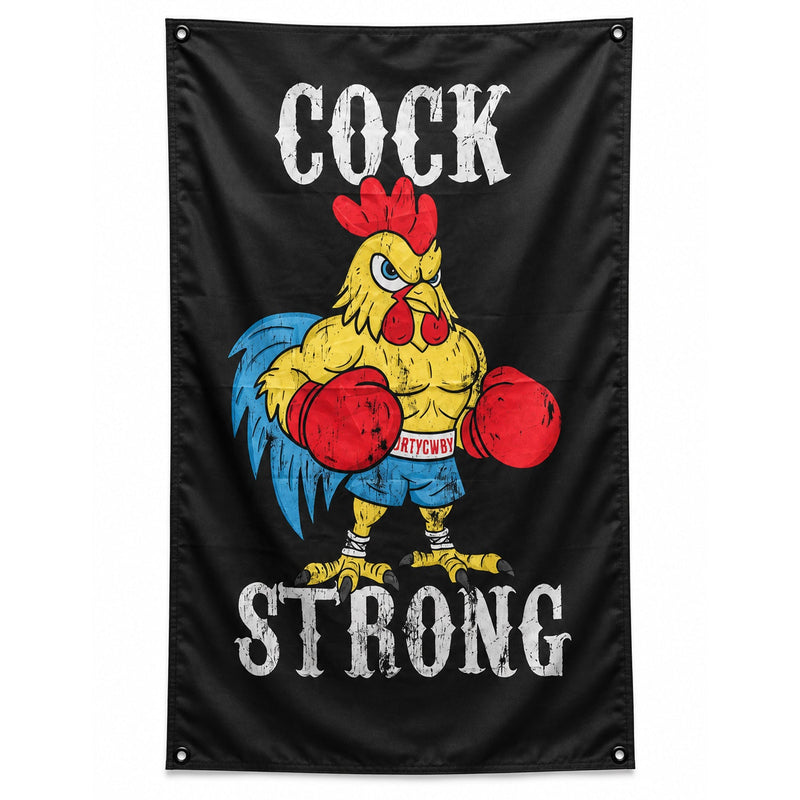 Load image into Gallery viewer, Cock Strong Boxing Chicken 3' X 5' Flag
