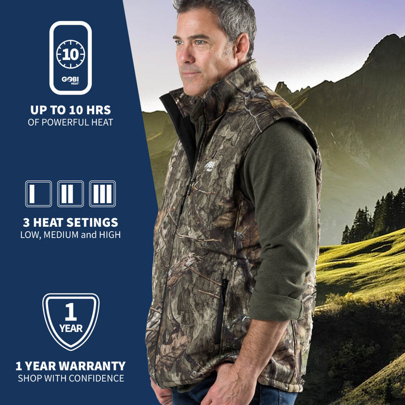Load image into Gallery viewer, Colorado Men’s Heated Hunting Vest - Available in Mossy Oak® and Real Tree®
