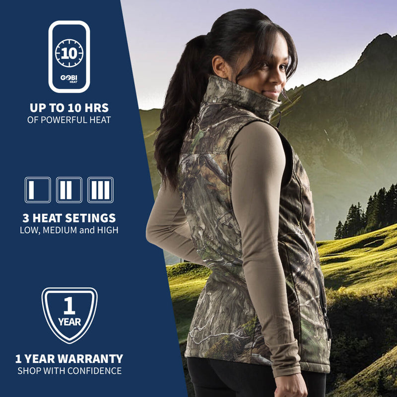 Load image into Gallery viewer, Colorado Women’s Heated Hunting Vest - Available in Mossy Oak® and Real Tree®

