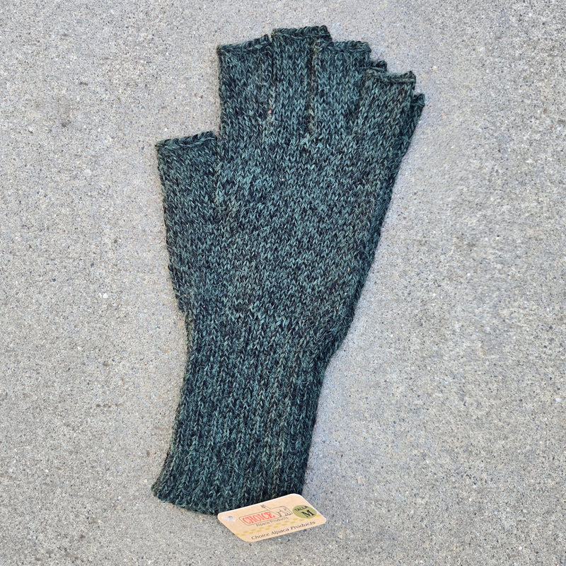 Load image into Gallery viewer, Colorful 100% Alpaca Fingerless Knit Alpaca Gloves
