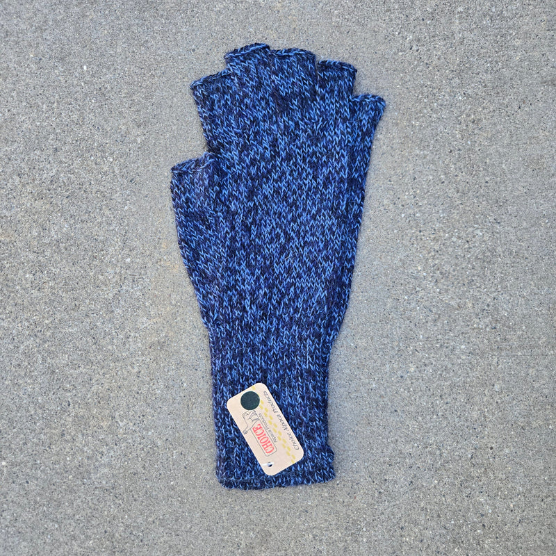 Load image into Gallery viewer, Colorful 100% Alpaca Fingerless Knit Alpaca Gloves
