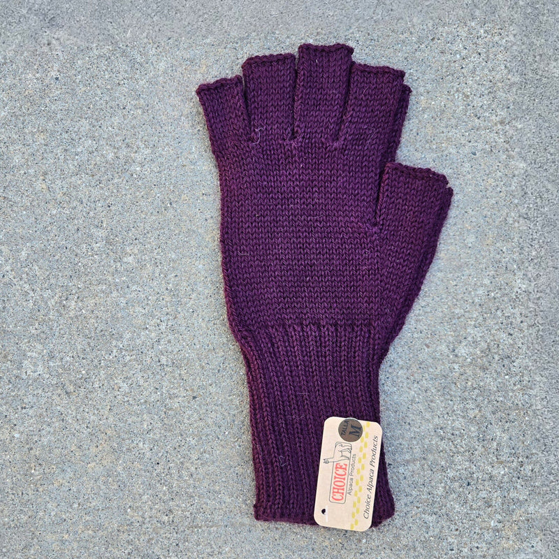 Load image into Gallery viewer, Colorful 100% Alpaca Fingerless Knit Alpaca Gloves
