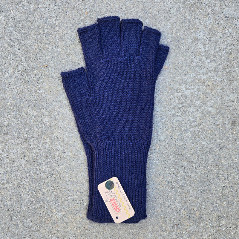 Load image into Gallery viewer, Colorful 100% Alpaca Fingerless Knit Alpaca Gloves
