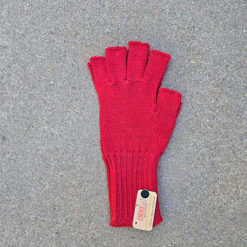 Load image into Gallery viewer, Colorful 100% Alpaca Fingerless Knit Alpaca Gloves
