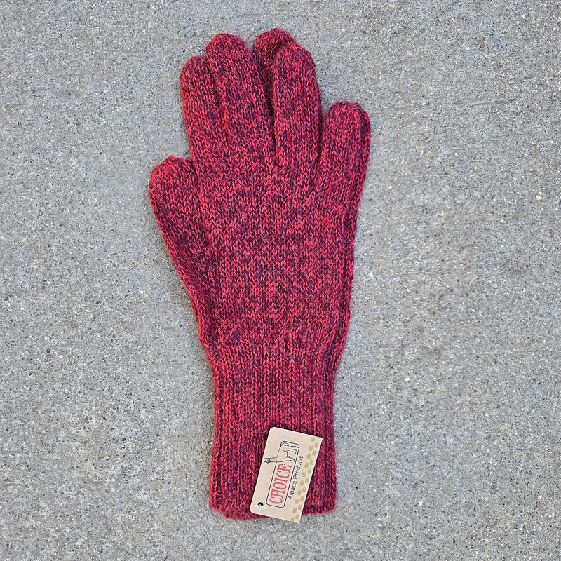Load image into Gallery viewer, Colorful 100% Alpaca Full Fingered Knit Alpaca Gloves
