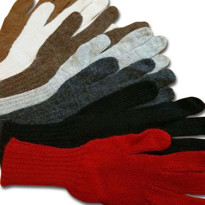 Load image into Gallery viewer, Colorful 100% Alpaca Full Fingered Knit Alpaca Gloves
