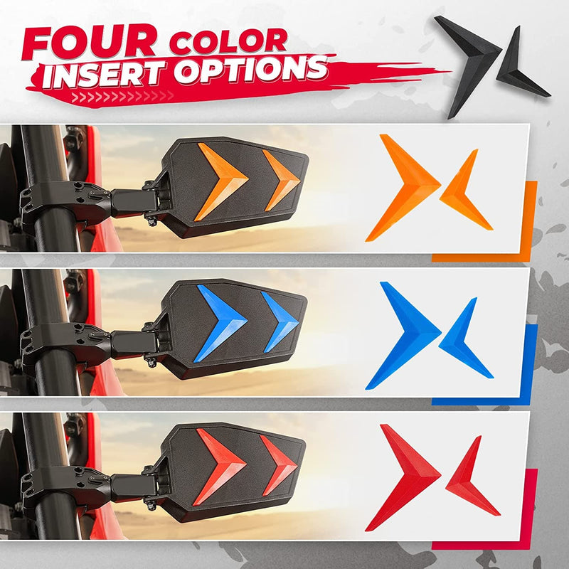 Load image into Gallery viewer, UTV Side View Mirrors for Can Am Maverick X3/ RZR w/ 1.75"-2'' Roll Bar (1 pair)
