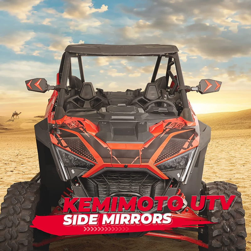 Load image into Gallery viewer, UTV Side View Mirrors for Can Am Maverick X3/ RZR w/ 1.75"-2'' Roll Bar (1 pair)
