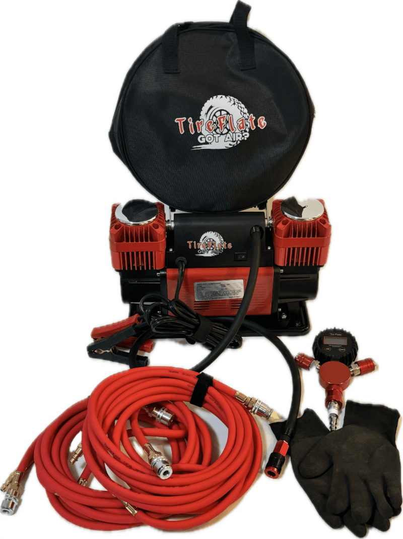 Load image into Gallery viewer, Combo Pac 300LPM 12V Twin Cylinder Heavy Duty Offroad, Overland Air Compressor
