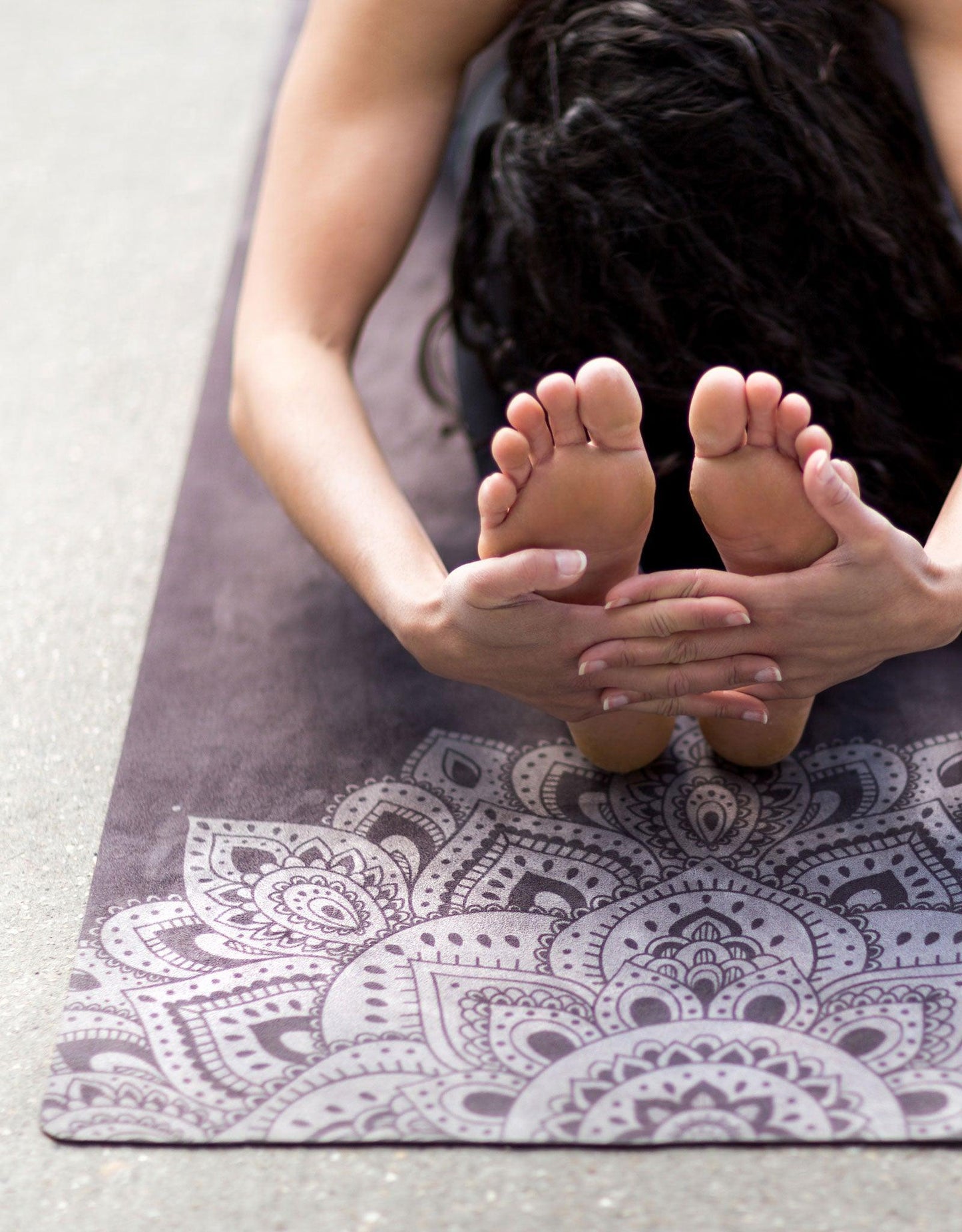 Travel Combo Yoga Mat - Mandala Black