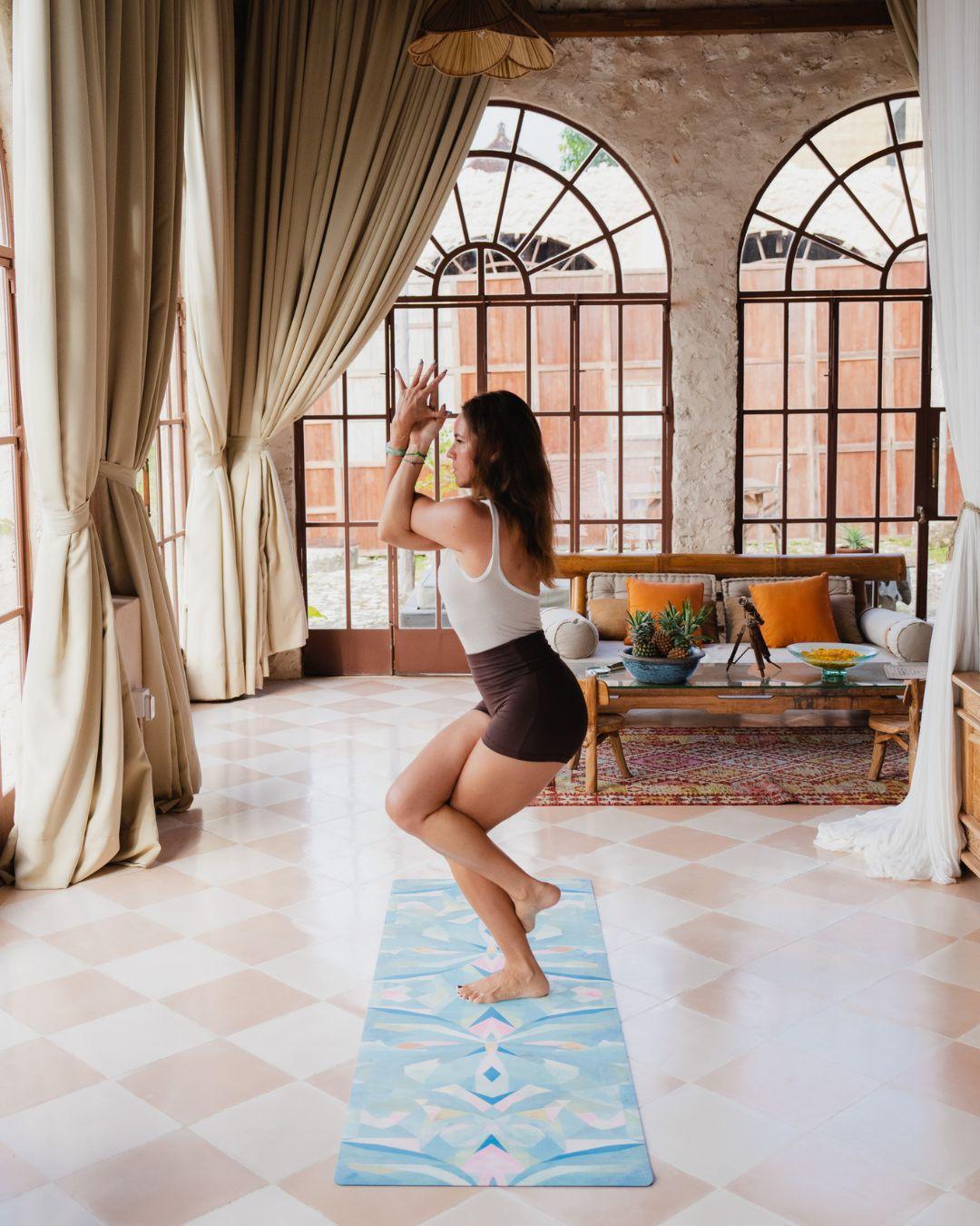 Combo Yoga Mat - Butterfly Glow