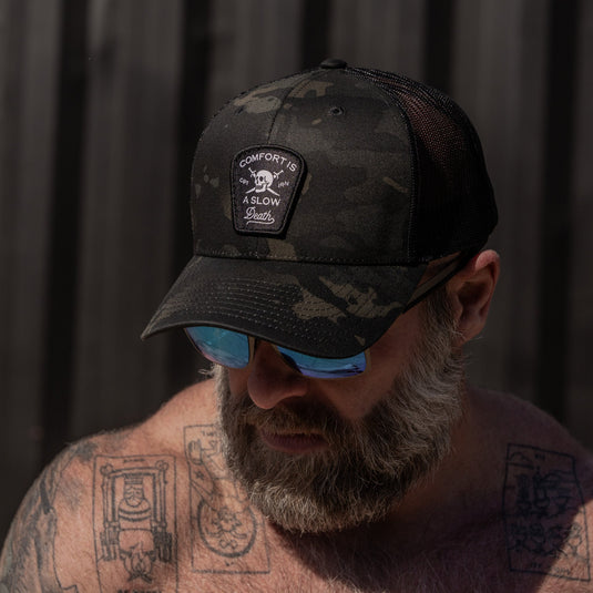 Comfort Is A Slow Death Patch Snapback Hat