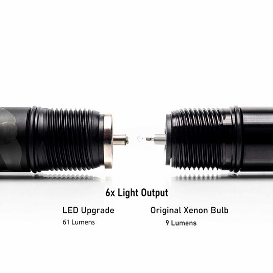 bi-pin led upgrade replacement conversion retrofit bulb for mini 2 aaa maglite flashlight parts by litt industries