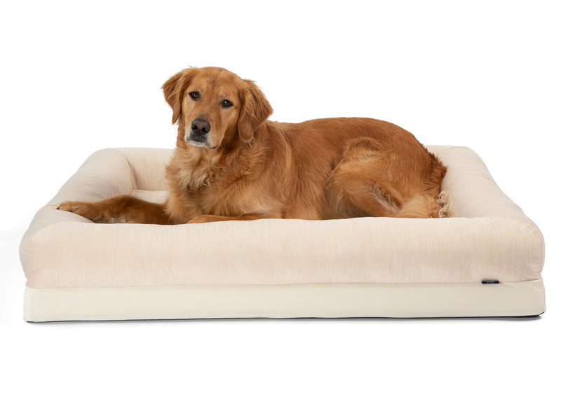 Load image into Gallery viewer, PupChill™ Cooling 4-Bolster Dog Bed - Arctic Sand
