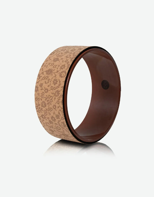 Cork Yoga Wheel - Floral Batik Tonal