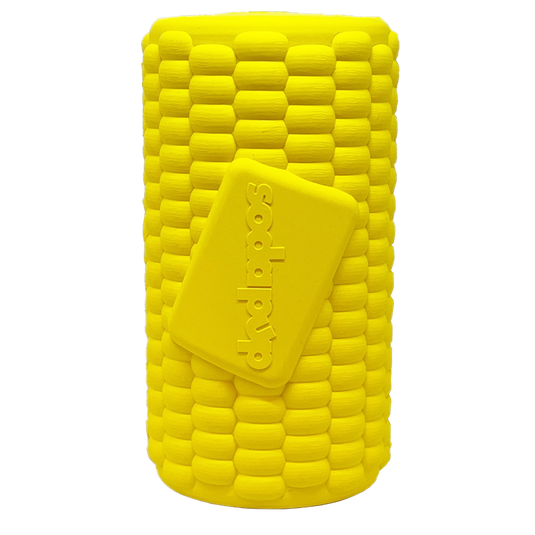 Corn on the Cob Dog Toy - Durable Rubber Treat Dispenser | USA Made