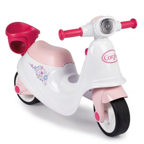 Corolle Ride On Smoby Scooter in White and Pink: The Perfect Ride for Little Ones