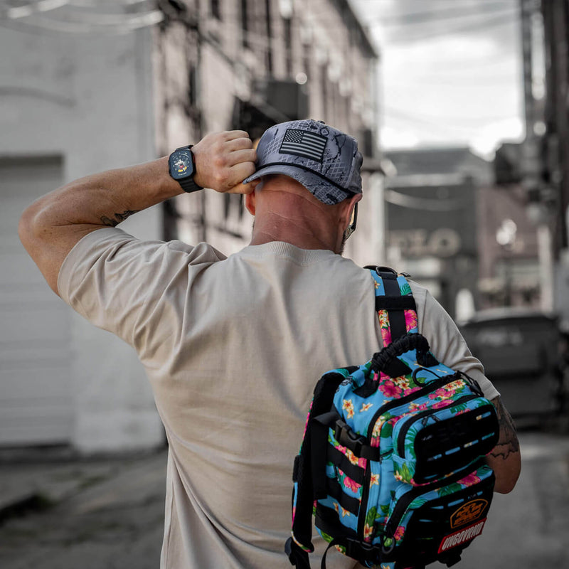 Load image into Gallery viewer, American Flag Patch Weekender Performance Snapback Hat
