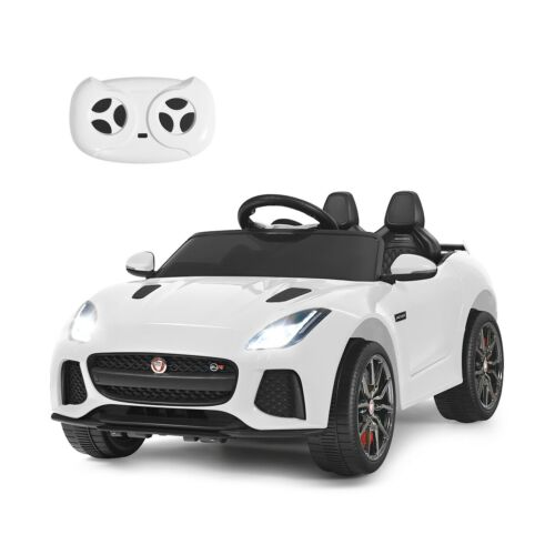 Costway 12V Jaguar F-Type SVR Licensed Kids Ride On Car with Motorized Function