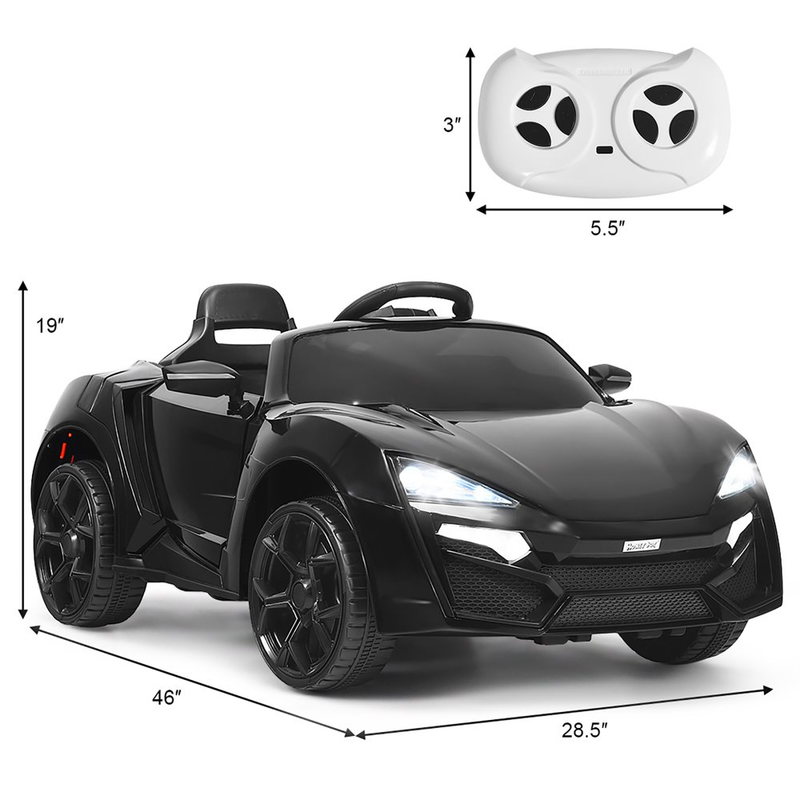 Load image into Gallery viewer, Costway 12V Kids Ride-On Car with Remote Control, Lights, MP3 Player, and Openable Doors

