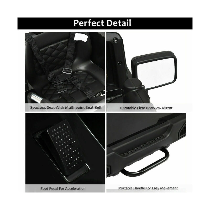 Load image into Gallery viewer, Costway 12V Kids Ride On Truck Car with Remote Control, MP3 Music, and LED Lights in Black
