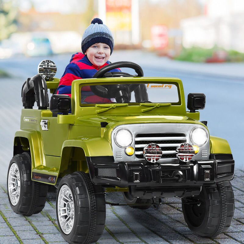 Load image into Gallery viewer, Costway 12V MP3 Kids Ride On Truck Car with RC Remote and Light - Perfect Christmas Gift!
