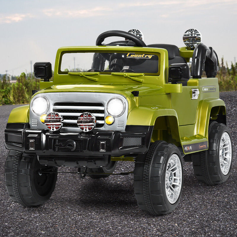 Load image into Gallery viewer, Costway 12V MP3 Kids Ride On Truck Car with RC Remote and Light - Perfect Christmas Gift!
