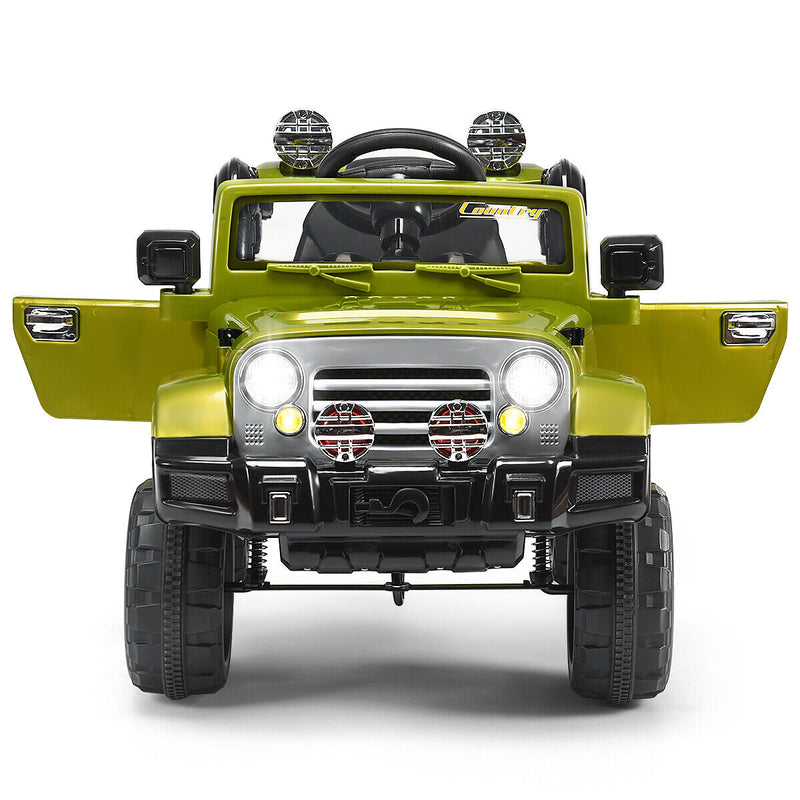 Load image into Gallery viewer, Costway 12V MP3 Kids Ride On Truck Car with RC Remote and Light - Perfect Christmas Gift!
